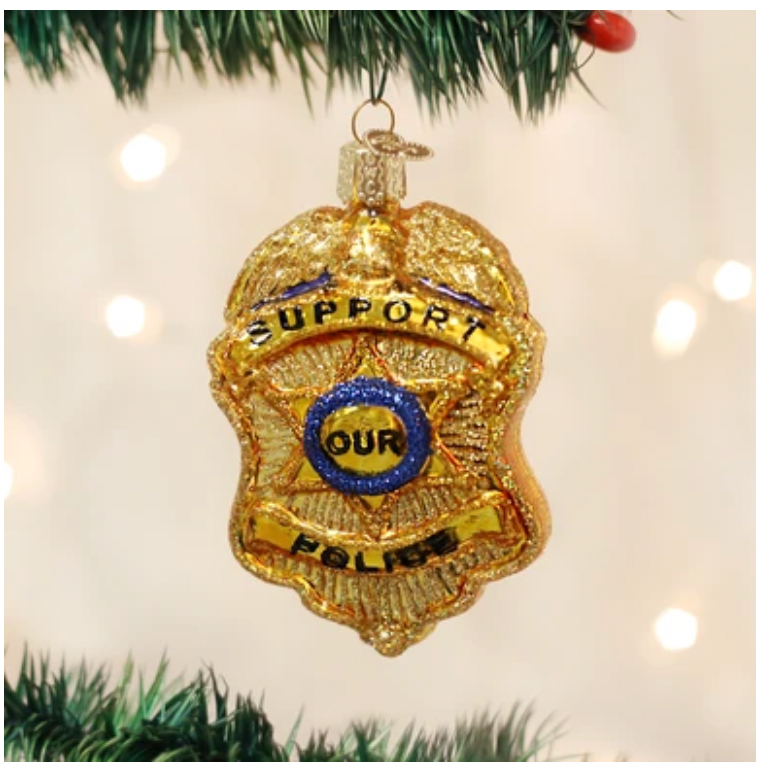 Police Badge Ornament