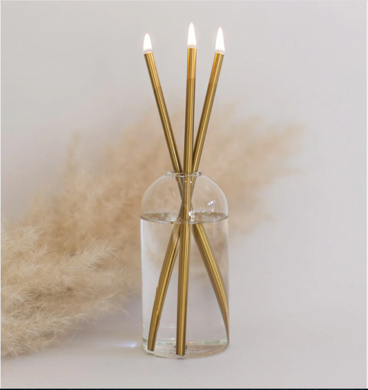 Steel Oil Candle by Everlasting Candle Co. ( Gold )