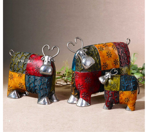 Colorful Cow Home Decor  ( Assorted Sizes )