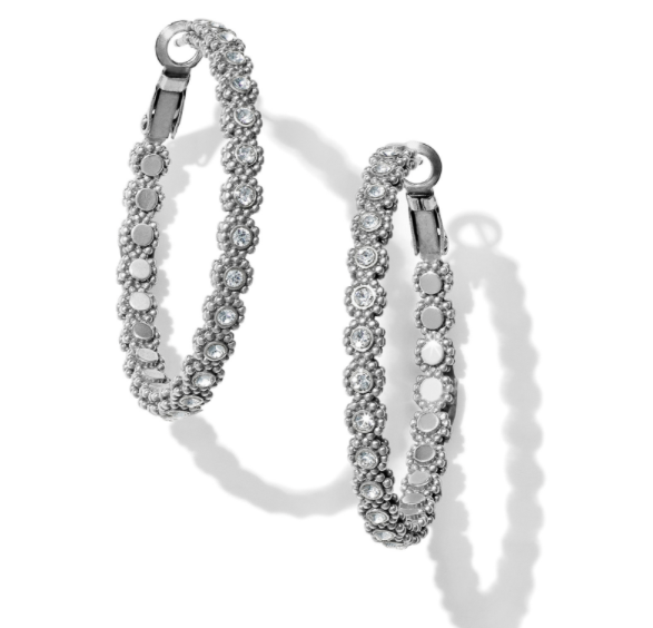 Twinkle Splendor Medium Hoop Earrings*