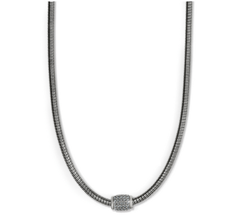 Meridian Tubogas Collar Necklace ( Silver ) JM6111