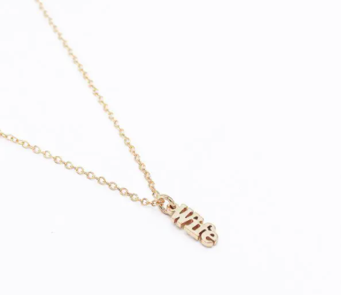 Gold "Wife" Necklace*