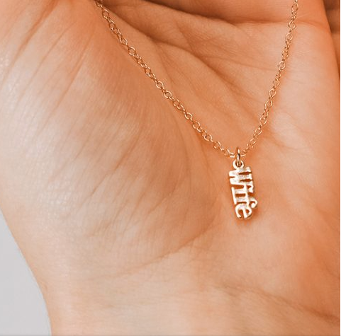 Gold "Wife" Necklace*