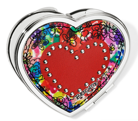 Love Bouquet Heart Compact Mirror