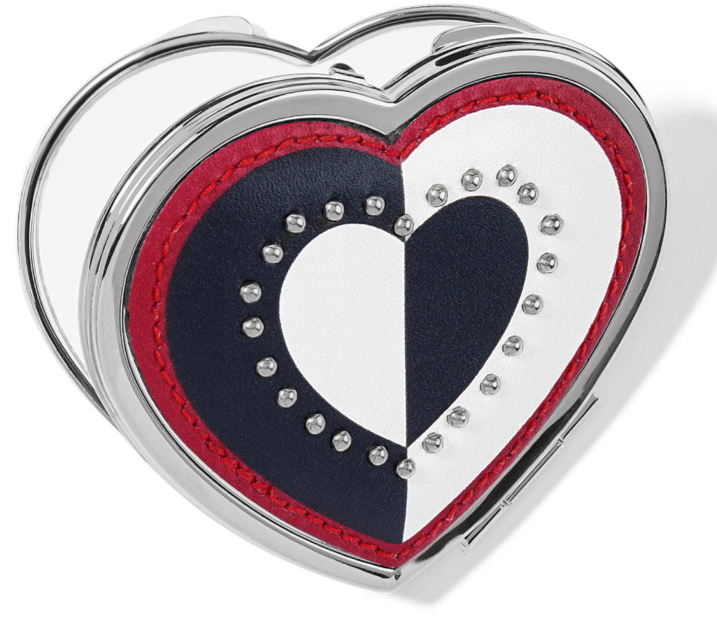 Look Of Love Heart Compact Mirror