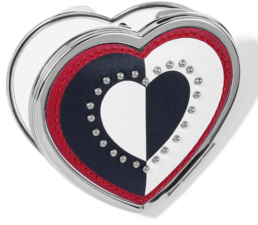 Look Of Love Heart Compact Mirror