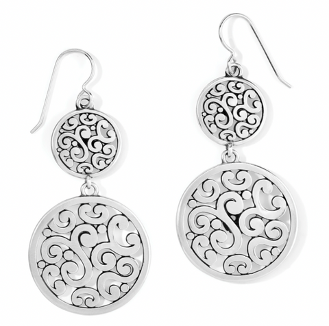 Contempo Medallion Duo French Wire Earring JA9030