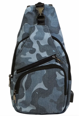 Nupouch Anti-theft Daypack ( Vintage Blue Camo )