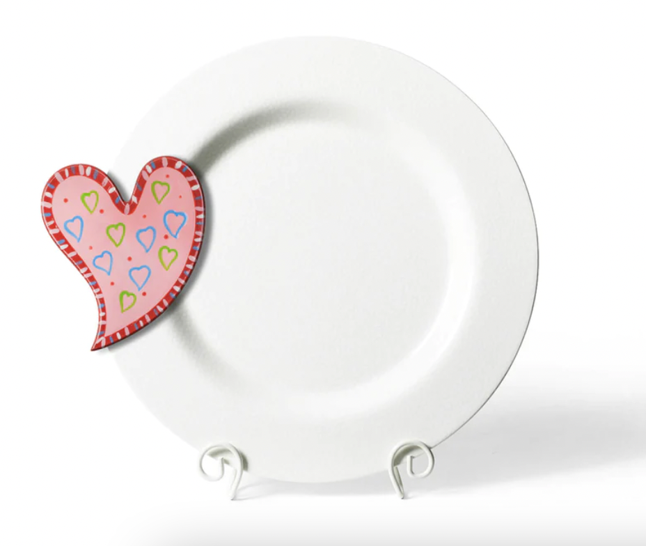 Small White Dot Entertainment Big Round Platter  16 "