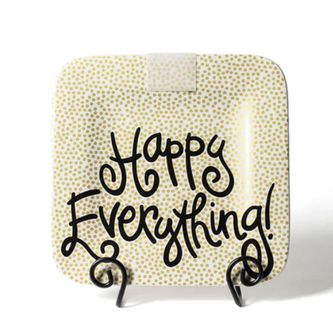 Happy Everything Mini Small Dot Platter  ( Gold Dot )