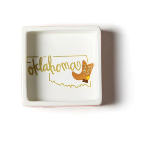 Oklahoma Square Trinket Box  3.5"