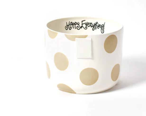 Happy Everything Neutral Dot Mini Bowl