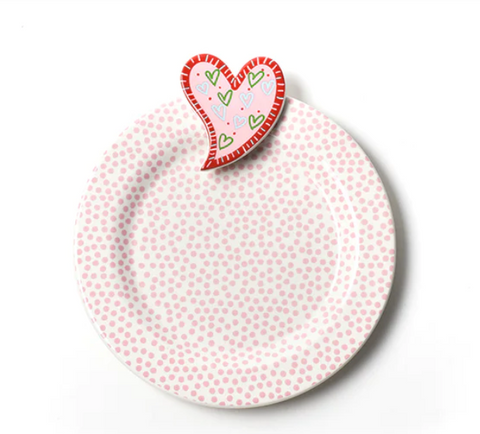 Valentine Heart Embellishment Plate 7 in.