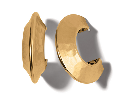 Mystic Moon Hoop Earrings  ( Gold ) JA9319
