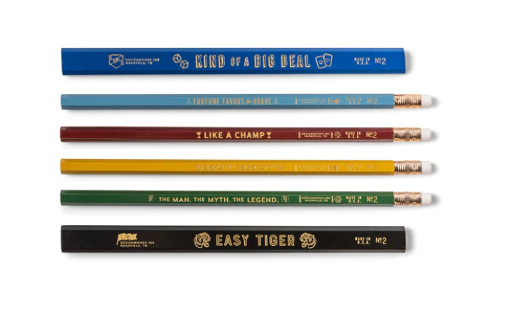 The Man, The Myth, The Legend - Pencil Set of 6