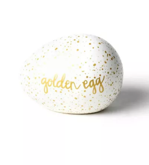 Happy Everything Easter Speckled Golden Egg
