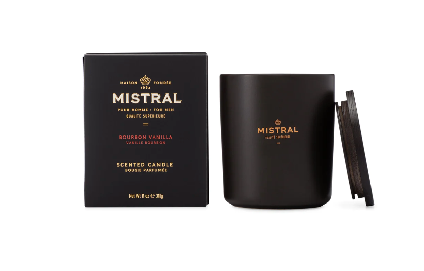 Bourbon Vanilla Scented Jar Candle  11oz.