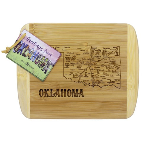 A Slice of Life Oklahoma Serving and Cutting Board, 11" x 8-3/4"