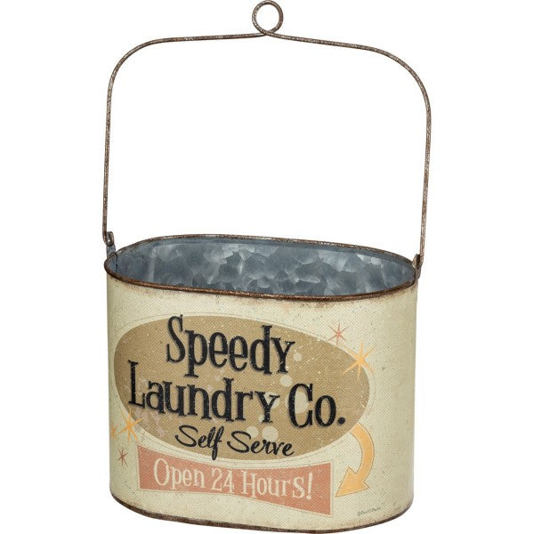 Speedy Laundry Metal Bucket