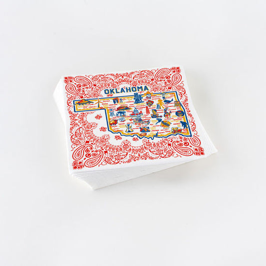 All Around Oklahoma Pattern Napkins   ( 20 pc. )