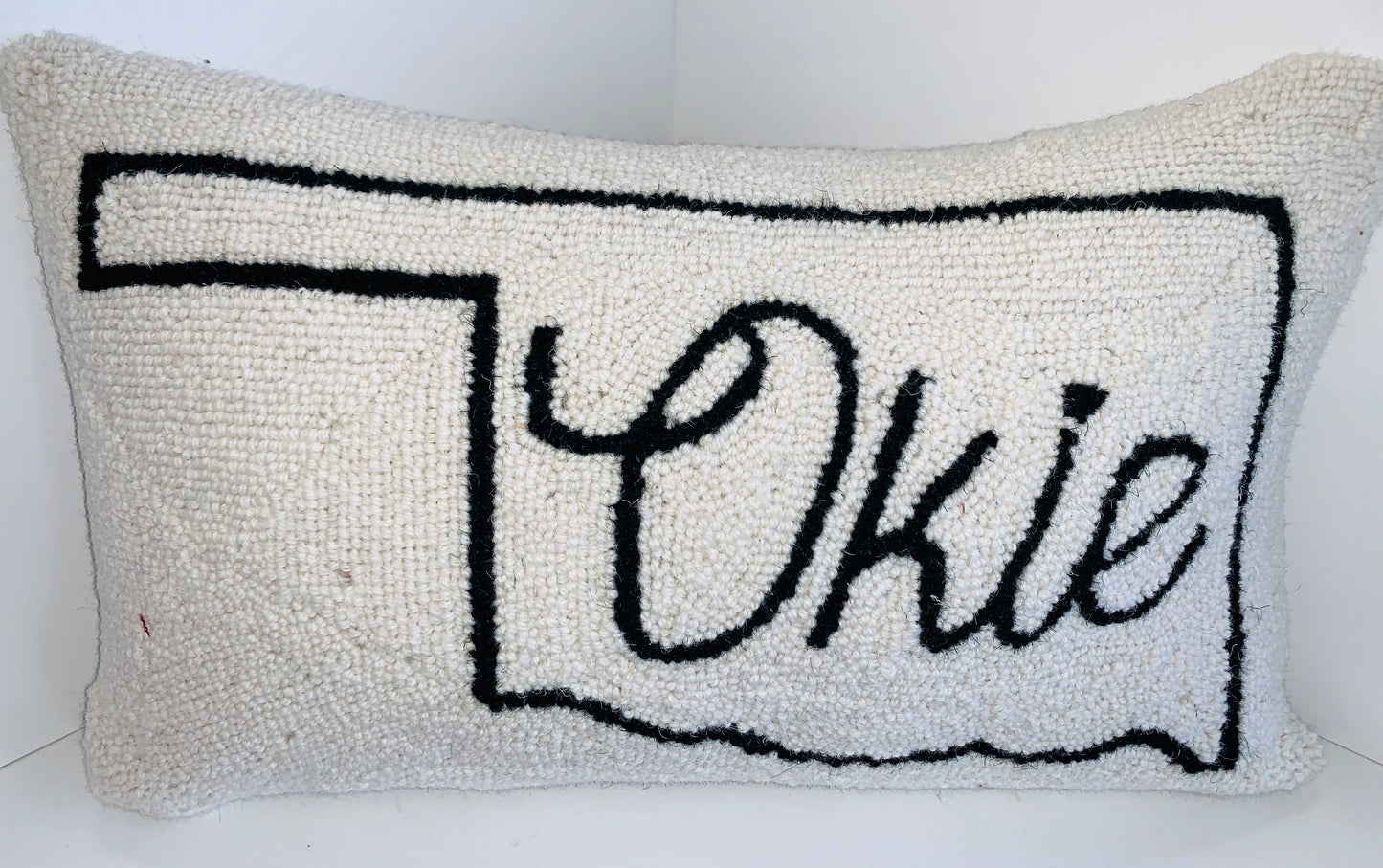 Okie Map Pillow 12 x 20