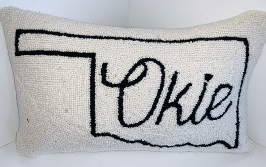 Okie Map Pillow 12 x 20