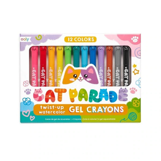 12 Cat Parade Gel Crayons
