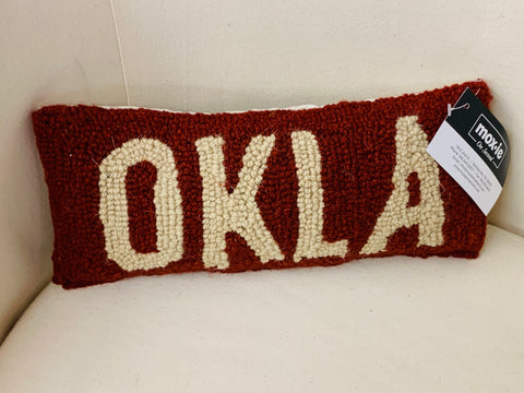 Red & Tan Okla Pillow