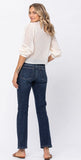 Judy Blue Mid-Rise Skinny Cropped Jeans