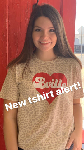 Leopard Bville Heart Tee