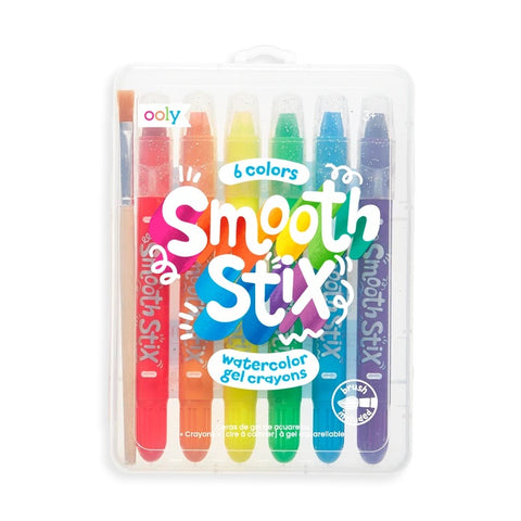 6 Smooth Stix Watercolor Gel Crayons
