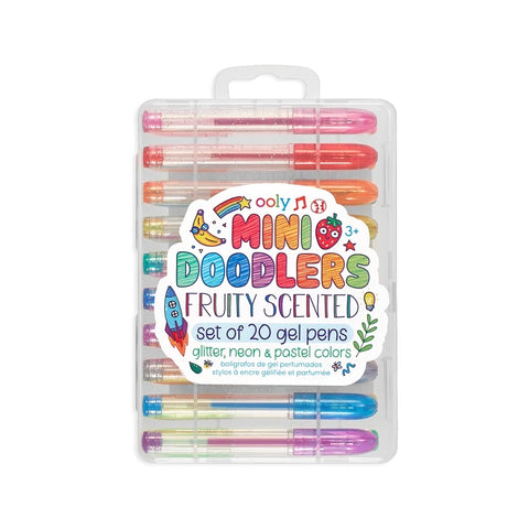 20 Mini Doodlers Fruity Scented Gel Pens