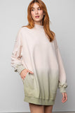 Sage Mock Neck Ombre Tunic